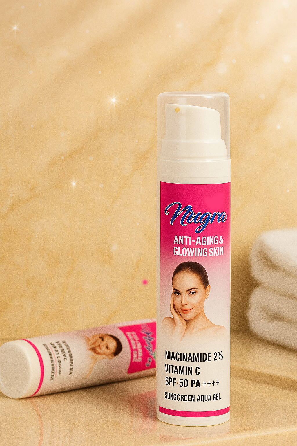 Nuqra Anti-Aging Sunscreen – 2 Piece Glow & Protect Combo