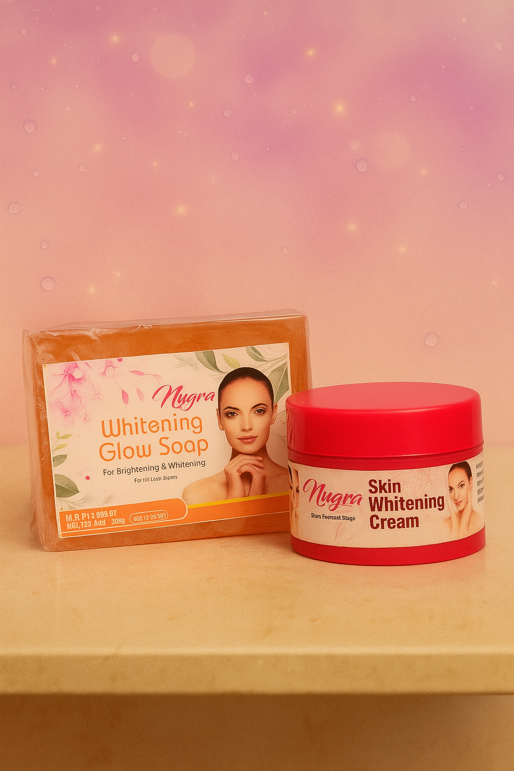 Nuqra Mini Glow Combo – Soap + Cream