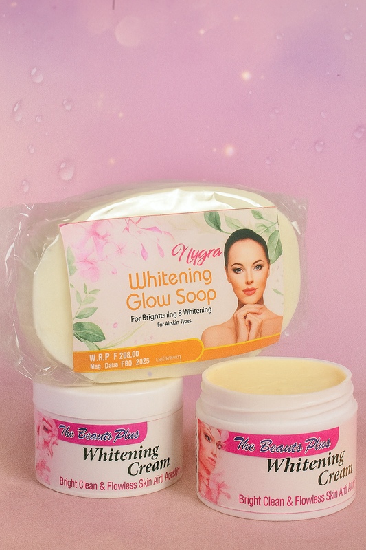 Nuqra Bright Glow Combo – 1 Soap + 2 Creams&nbsp;